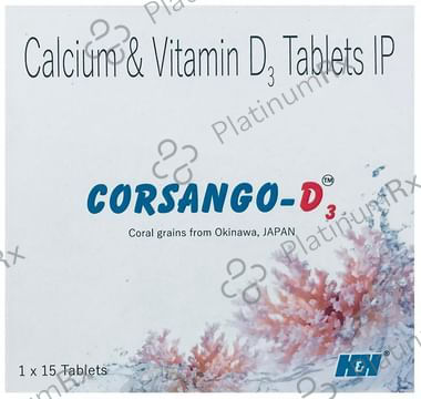 Corsango D3 500mg/500IU Tablet 15s