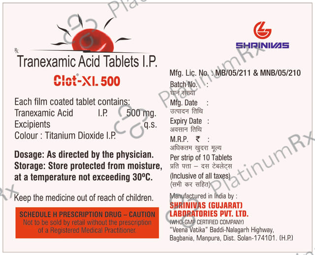 Clot XL 500mg Tablet 10s