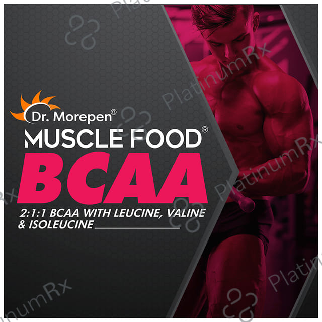 Dr. Morepen Muscle Food BCCA for Lean Muscles, Performance & Strength - Flavour Berry Burst