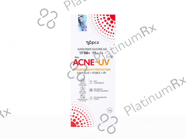 New Acne UV Sunscreen SPF 50+ PA+++ Gel 50gm