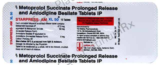 Starpress AM XL 50 Tablet 10s