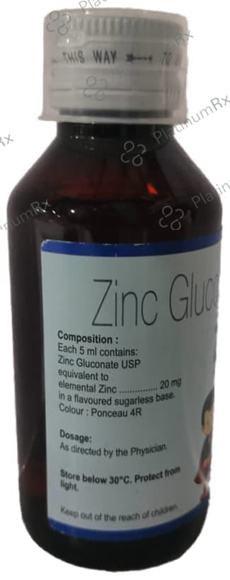 ZN 20mg Shahi Gulab Flavour Oral Solution 100ml