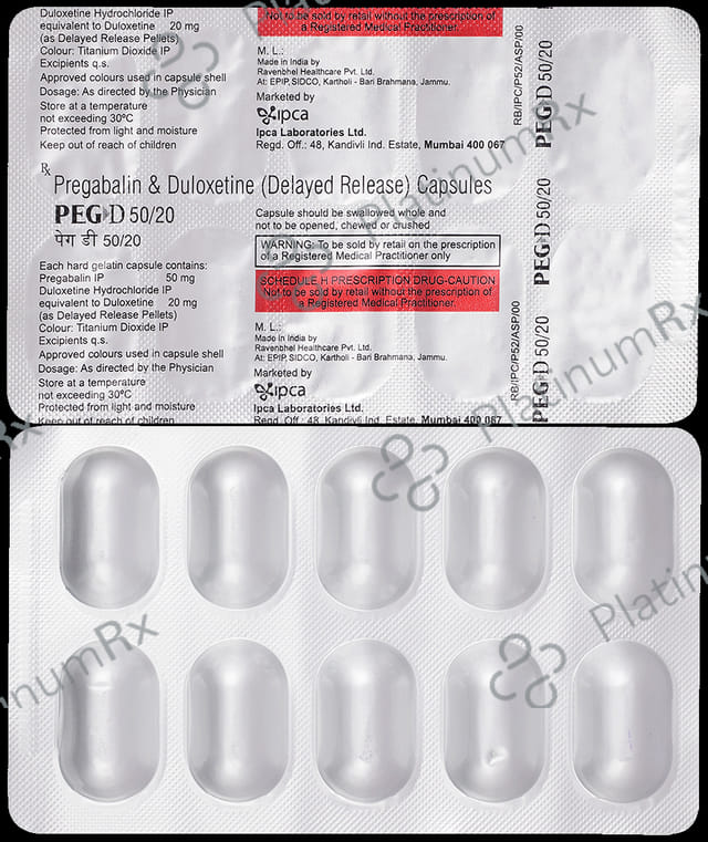 Peg D 50mg/20mg Capsule