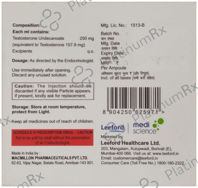 Sterodrive 250mg Injection