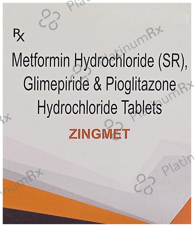 Zingmet 2/500/15mg Tablet SR 10s
