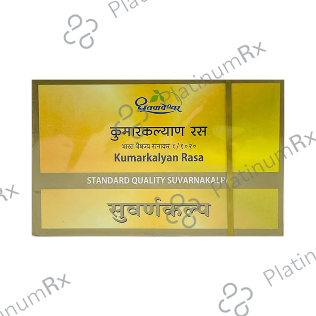 Dhootapapeshwar Kumarkalyan Rasa Standard Quality Suvarnakalpa Tablet 10 tablets