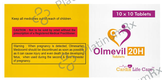 Olmevil H 12.5/20mg Tablet 10s