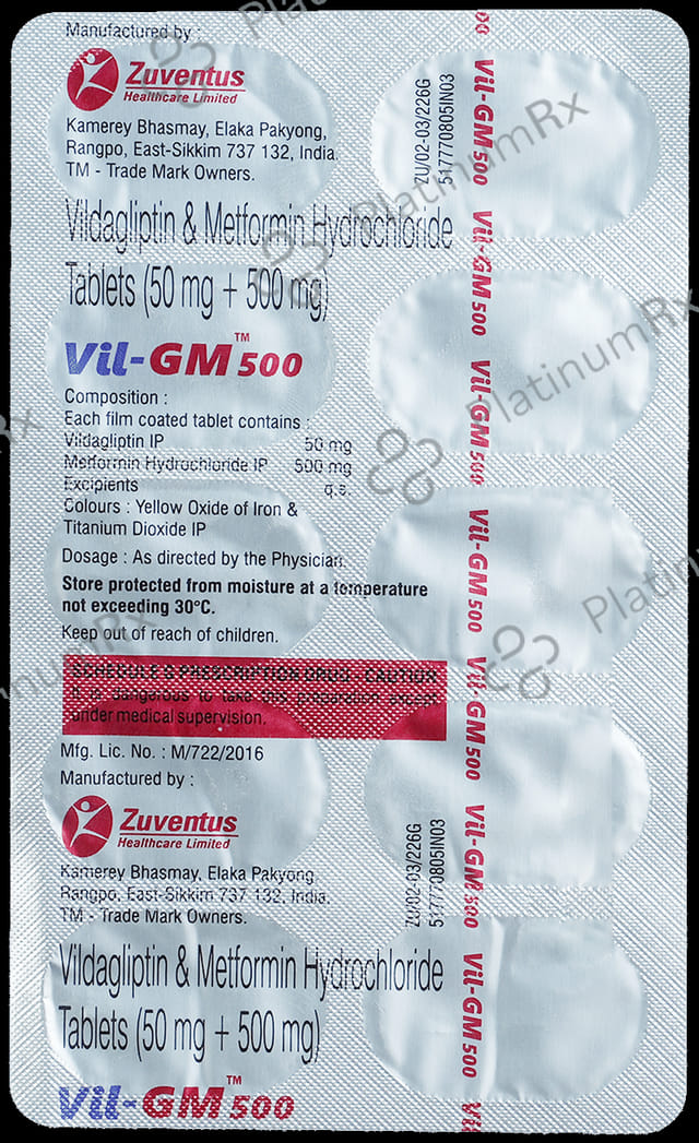 Vil GM 500mg Tablet 10s