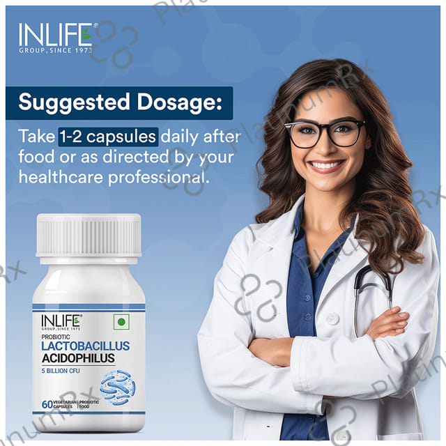 Inlife Probiotic Lactobacillus Acidophilus 5B CFU 60s