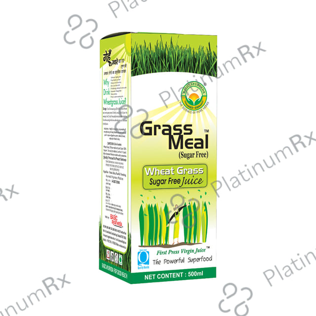 Basic Ayurveda Grass Meal Wheat Grass Juice Sugar Free 500 ml
