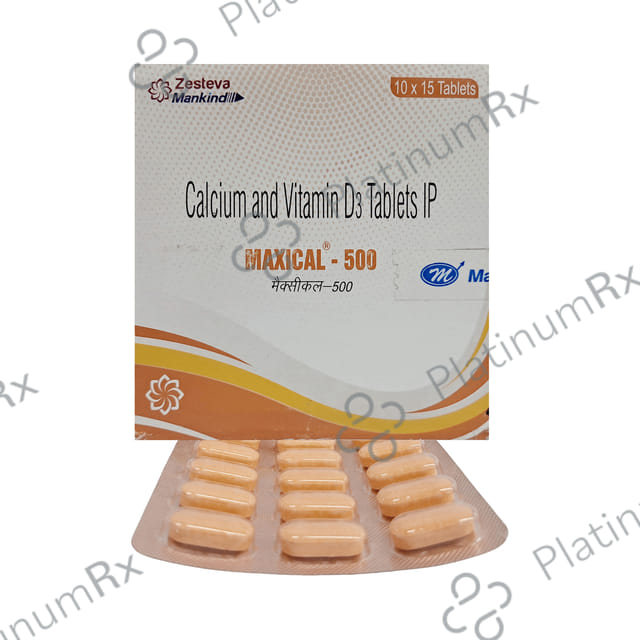 Maxical 500 500mg/250IU Tablet 15s