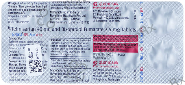 Telma BS 2.5/40mg Tablet 10s