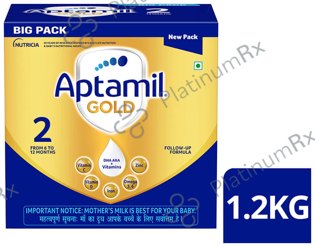 Aptamil Gold Stage 2 (From 6 to 12 Months) Follow up Formula Powder 1.2Kg