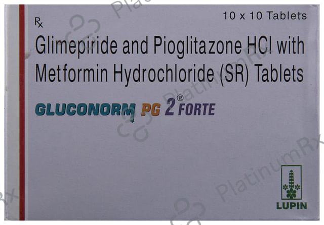 Gluconorm PG 2/1000/15mg Tablet SR 10s