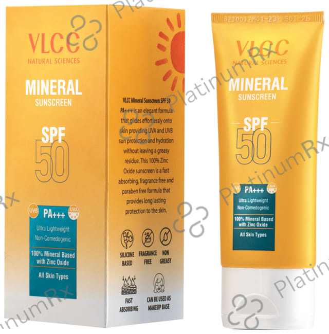 VLCC Mineral Sunscreen SPF 50 PA+++ Cream 50gm