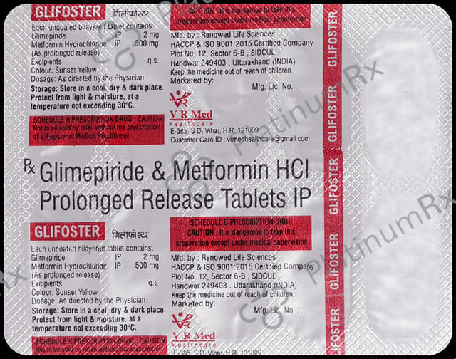 Glifoster 2/500mg Tablet 10