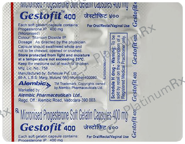 Gestofit 400mg Soft Gelatin Capsule 10s