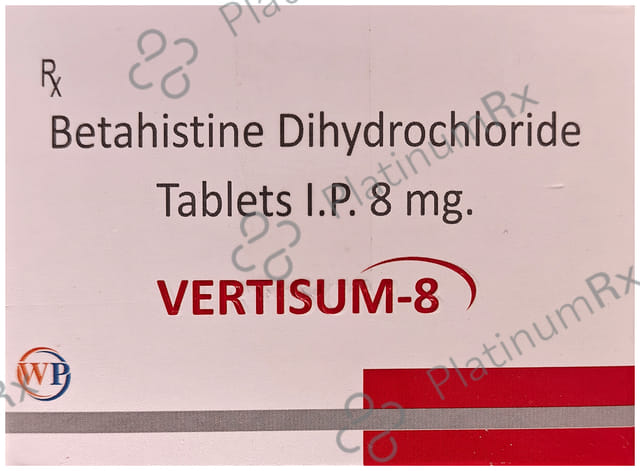 Vertisum 8mg Tablet 10s