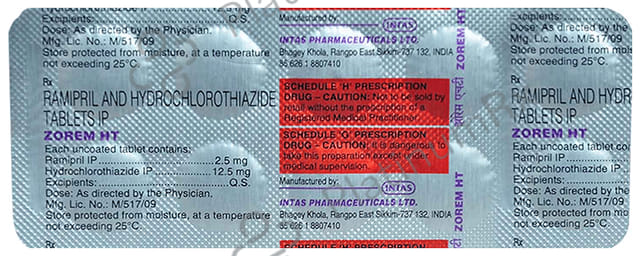 Zorem HT 12.5/2.5mg Tablet 10s