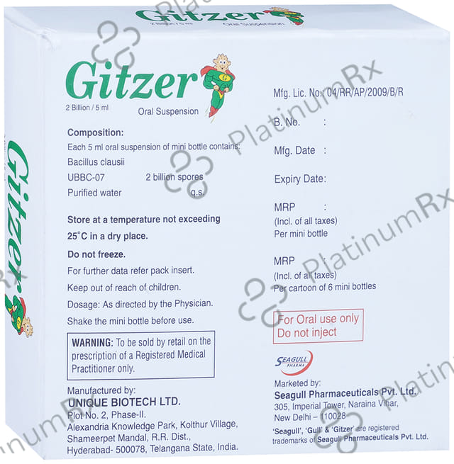 Gitzer Oral Suspension 5ml