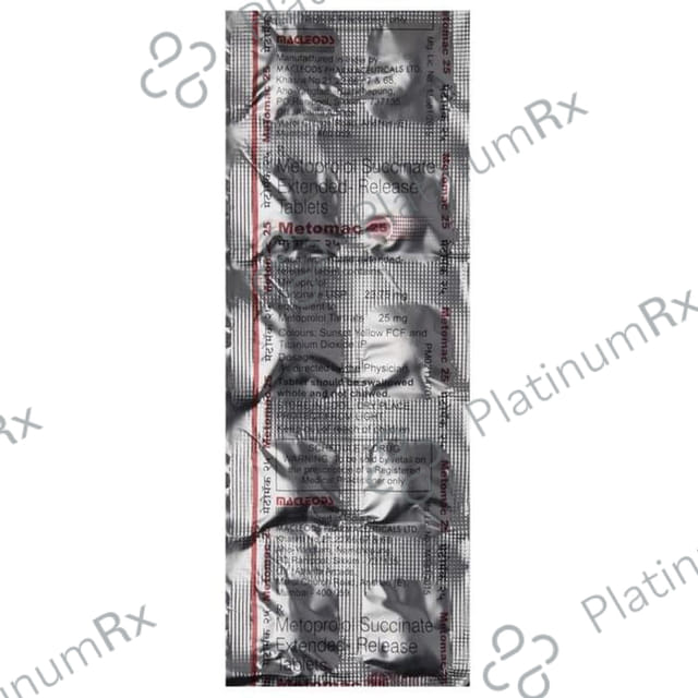 Metomac 25mg Tablet ER 10s