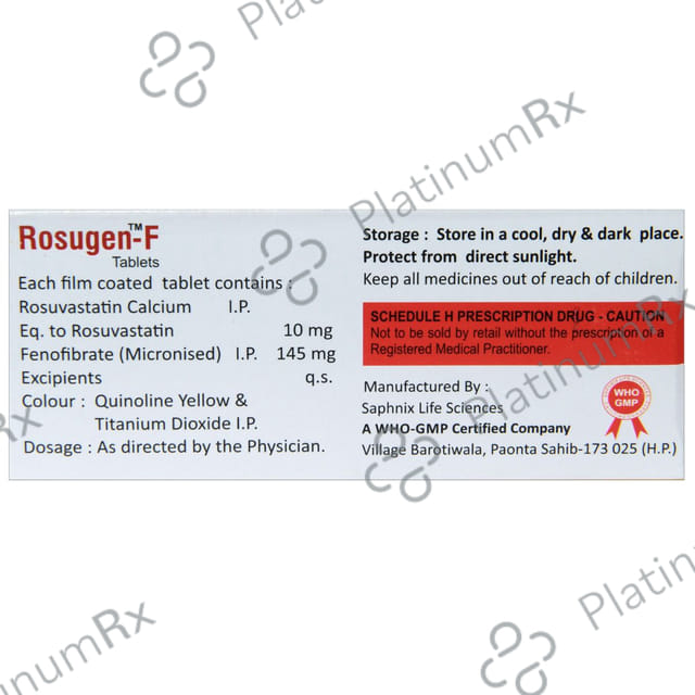 Rosugen F 160/10mg Tablet 10s