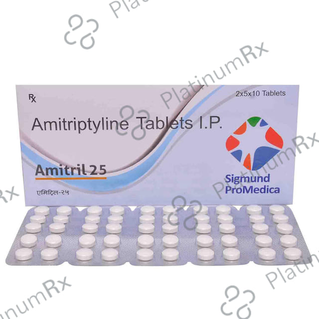 Amitril 25mg Tablet 10s