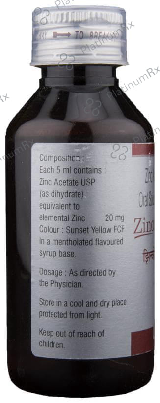 Zinconia 20mg Syrup 100ml