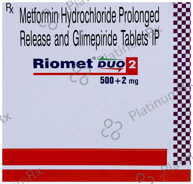 Riomet Duo 2/500mg Tablet PR 15s