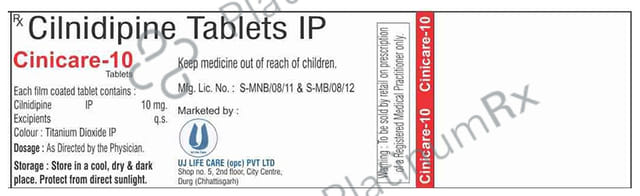 Cinicare 10mg Tablet 10s