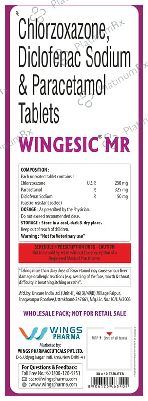 Wingesic MR Tablet 10s