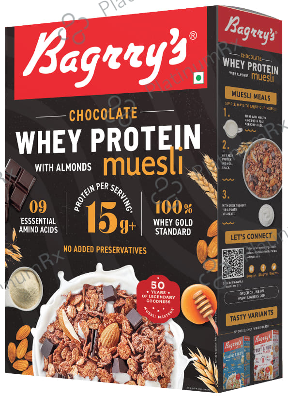 Bagrry's Protein Muesli with Whey Protein, Almonds & Oats Chocolate