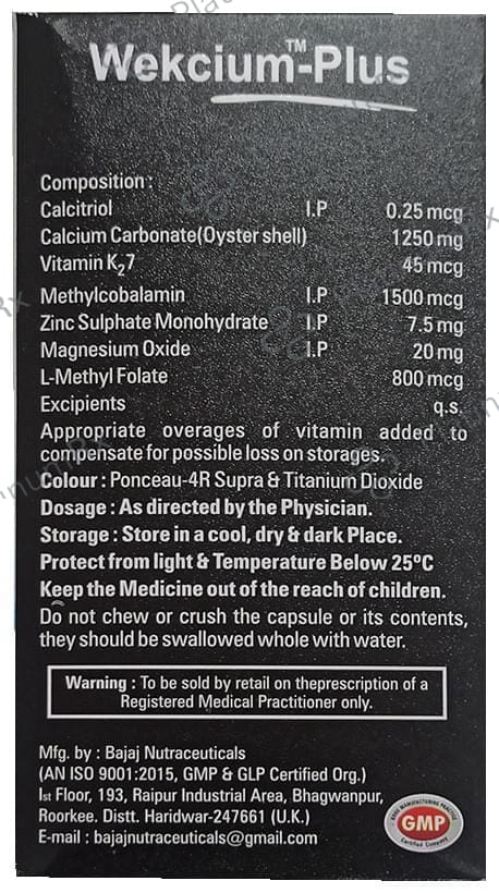 Wekcium-Plus Soft Gel Capsule