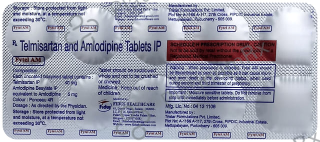 Fytel AM 40/5mg Tablet 10s