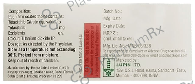 Tofakin 5mg Tablet 10s