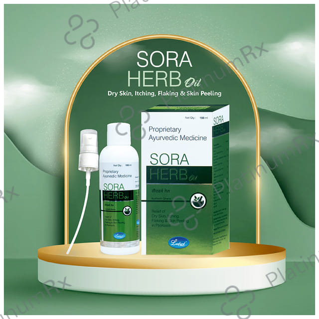 Leeford Sora Herb Ayurvedic Oil for Skin Itching & Peeling