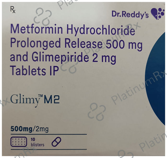 Glimy M 2 2/500mg Tablet PR 15s