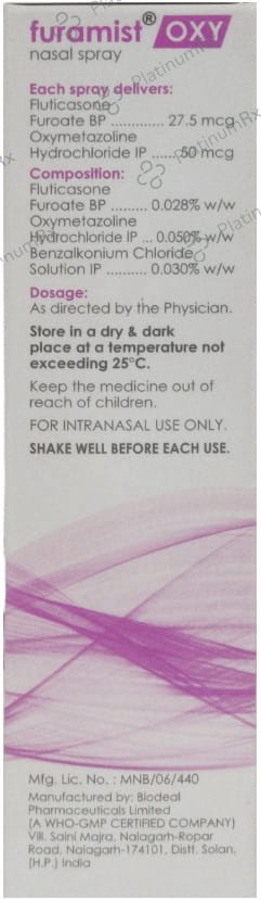 Furamist Oxy Nasal Spray 70 MD 7gm