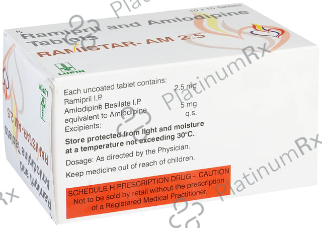 Ramistar AM 2.5/5mg Tablet 15s