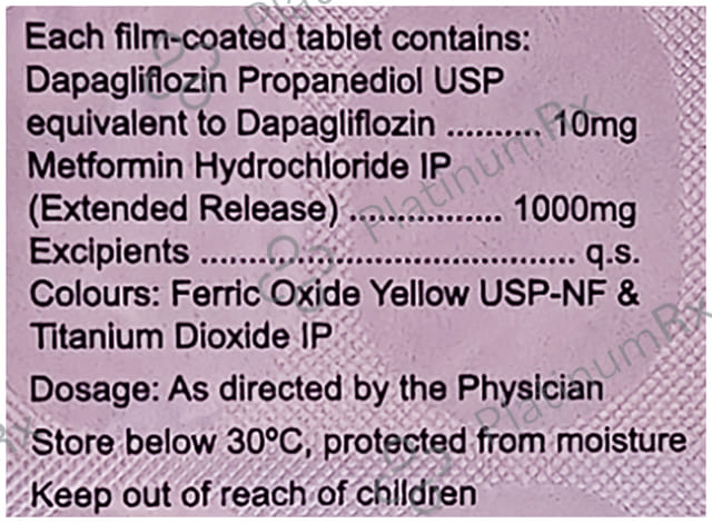 T2C M 10/1000mg Tablet 15s