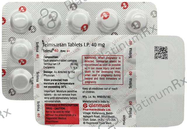 Telma 40mg Tablet 15s