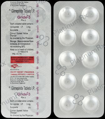 Gride 3mg Tablet