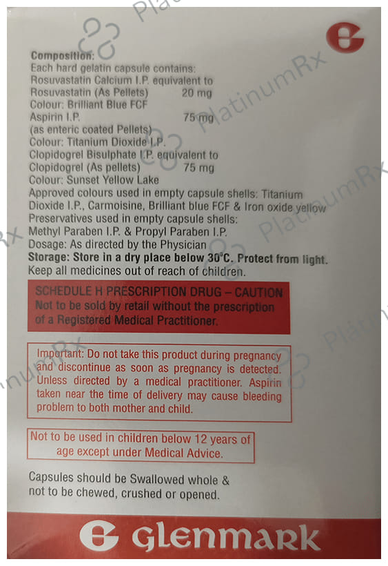 Razel Gold 20/75mg Capsule 15s