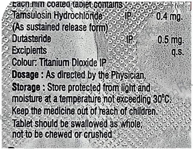 Urilast D 0.4mg/0.5mg Tablet