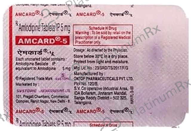 Amcard 5mg Tablet 7s