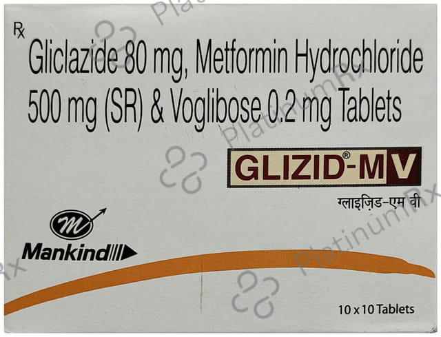 Glizid MV 500/80/0.2mg Tablet SR 10s