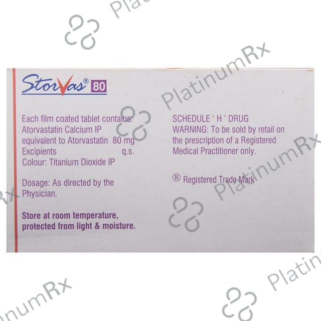 Storvas 80mg Tablet 10s