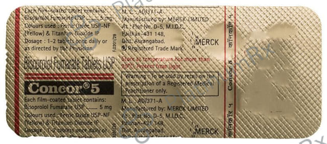 Concor 5mg Tablet 10s