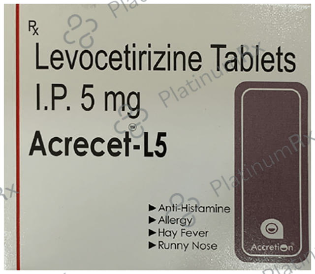Acrecet L 5mg Tablet 10s