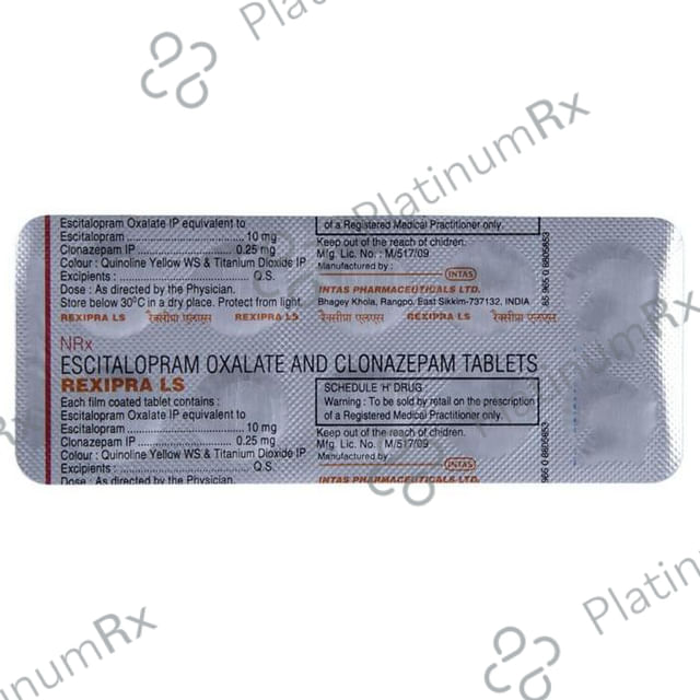 Rexipra LS 0.25mg/10mg Tablet